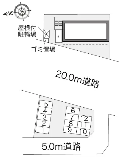 ★手数料０円★安城市安城町　月極駐車場（LP）